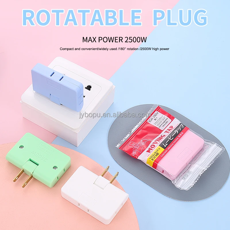New Wall Adapter Swivel Head Charger 3 in 1 Outlet Swivel Mini Wall Power Outlet Extender Plug