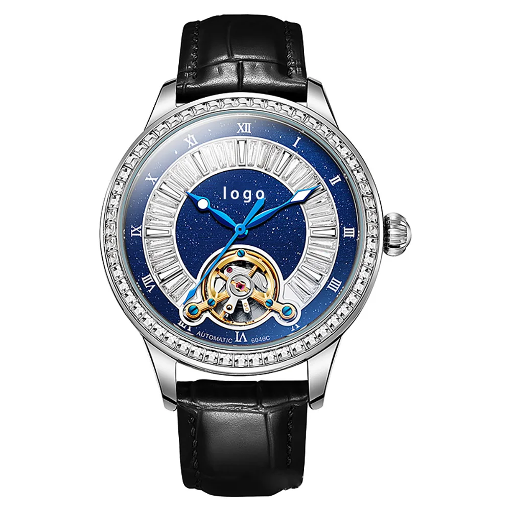 Мужские наручные часы с кристаллами