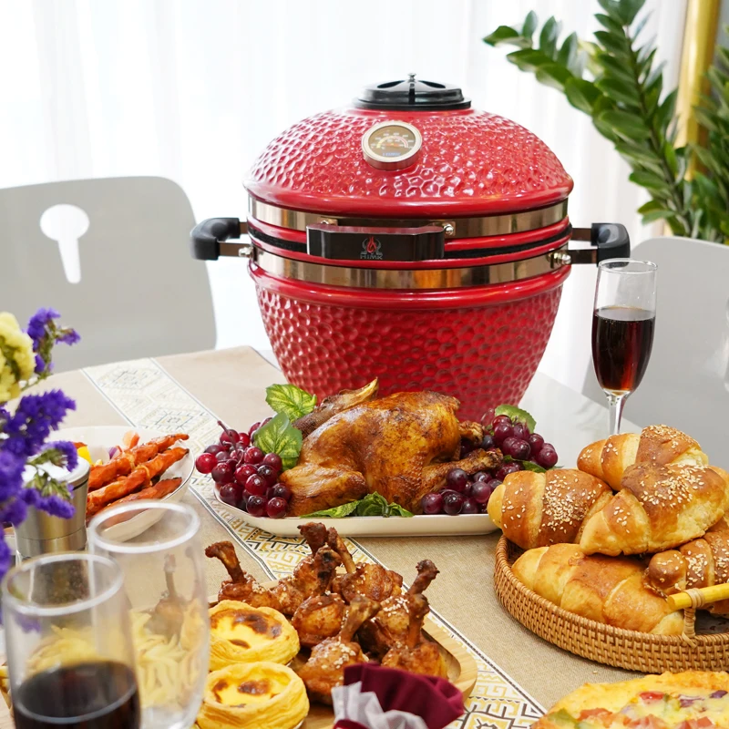 Portable Gas Ceram Kamado Bbq Grill Shawarma Kamado Joe Barbecue Komado Ceramic Kamado