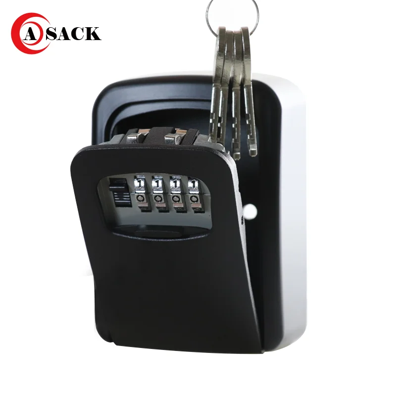 Asack G4 small waterproof stainless emergency realtor  key cabinet lock box small metal digital combination caja de llaves