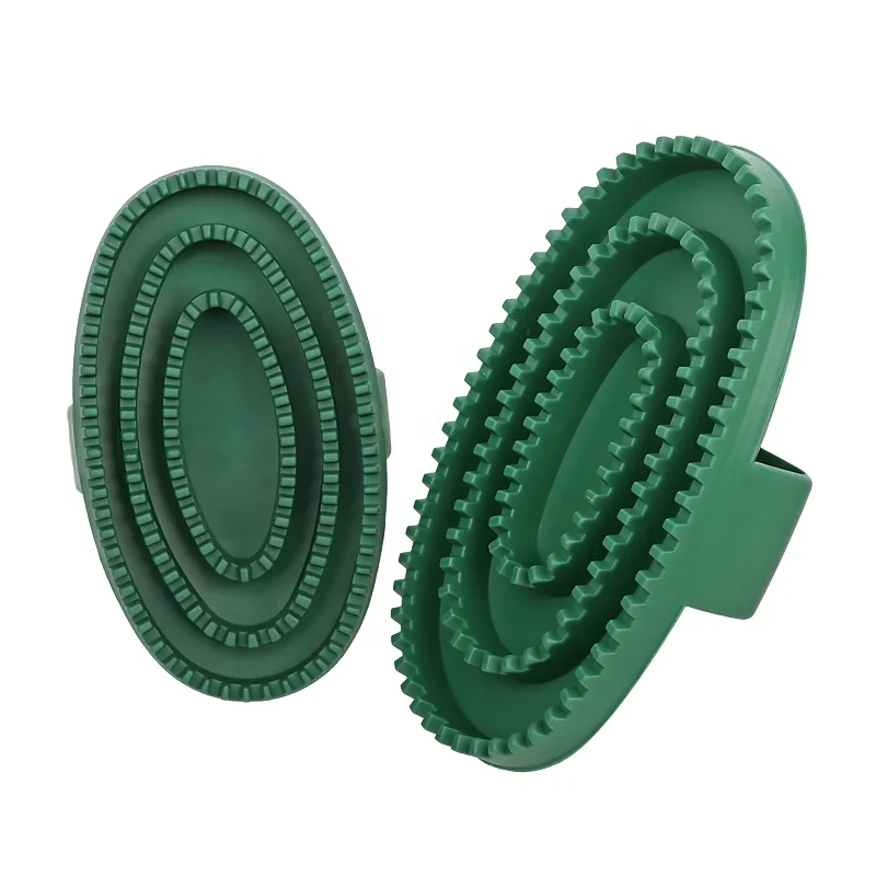 Factory Wholesale Custom Logo Rubber Horse Grooming Brush