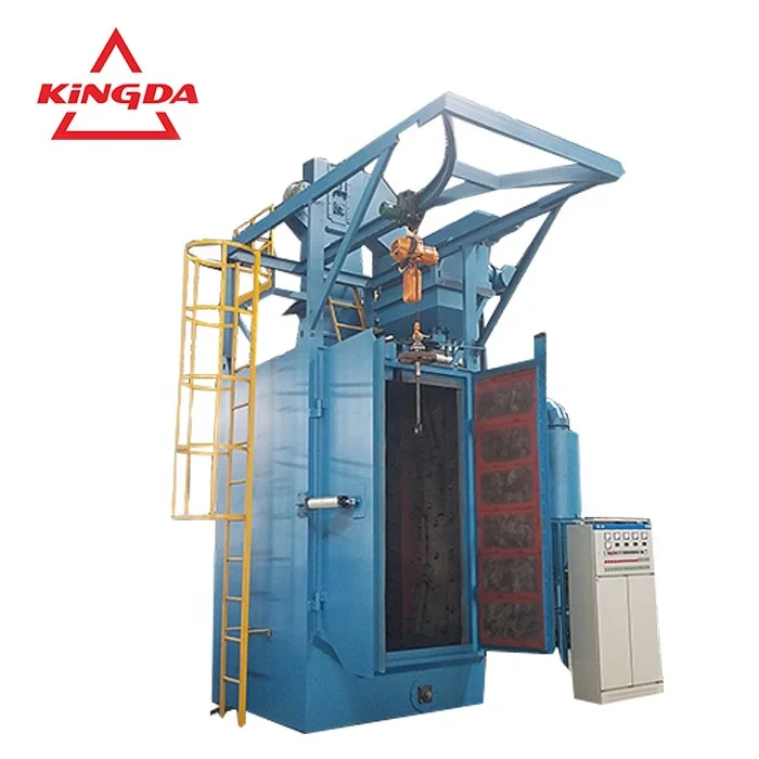 
hook shot blasting cleaning machine for aluminum casting parts 