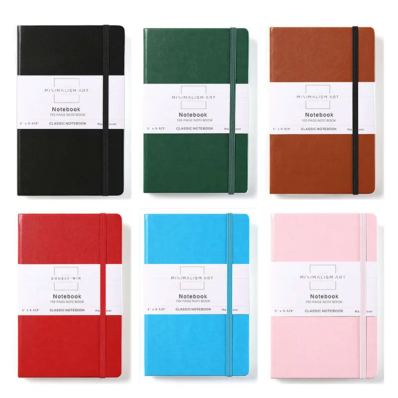 Custom 365 Pages Soft Cover Leather A5  Notebook Journal