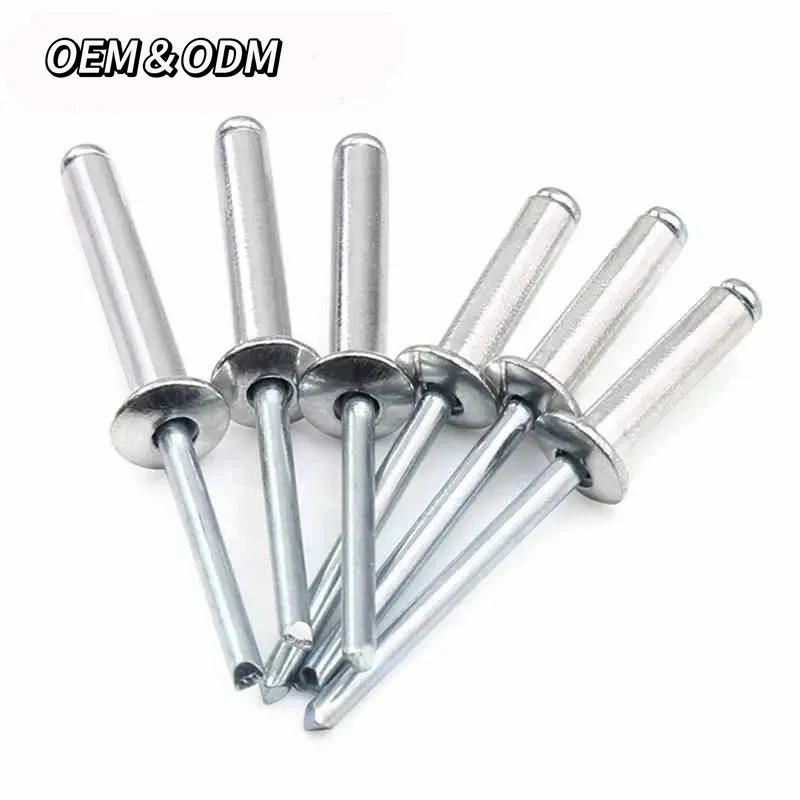 High Quality Wholesale Colored Remaches Pop Dome Head Open End Aluminum Blind Pop Rivets