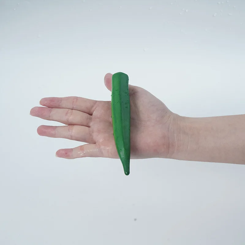 CXQD okra model fruit props decoration pieces foam material factory wholesale spot simulation vegetables