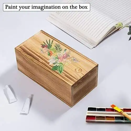 Small sliding lid wooden box ring gift packing box mini storage box