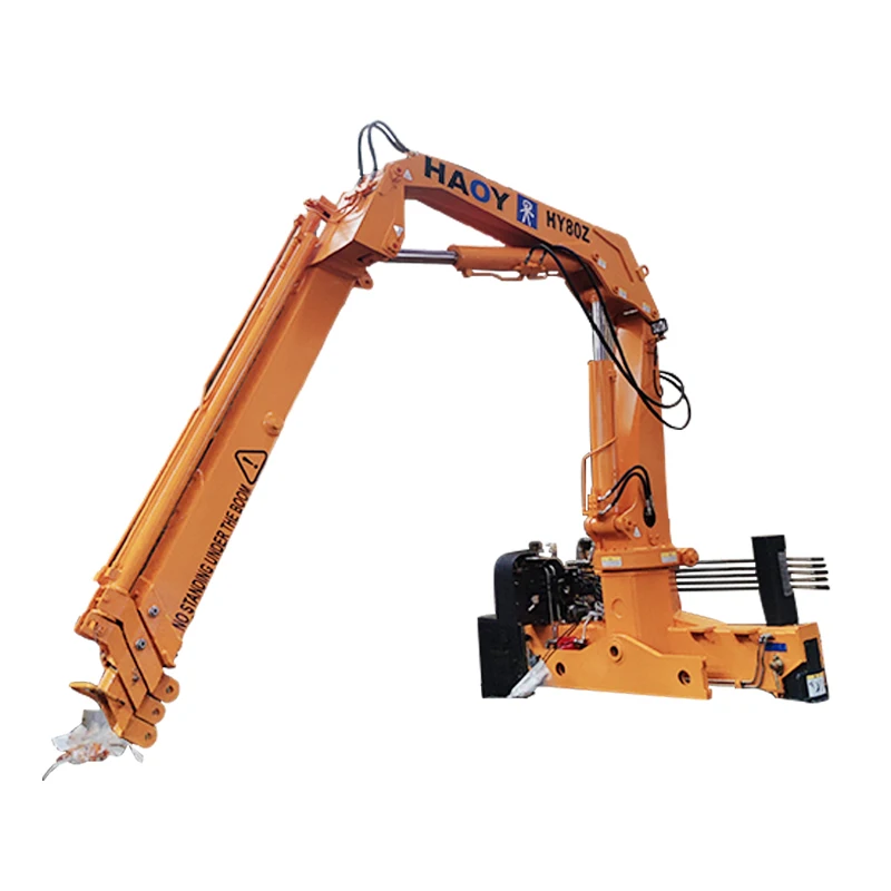 HAOY Articulated For Machine Lifting Remote Control Equipment Knuckle Boom Others With Hydraulic Arm Crane Truck