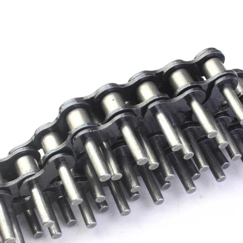 Roller Chain Assembly Machine Steel Simplex Series Roller Conveyor Chain Extended Pin Attachment Chains