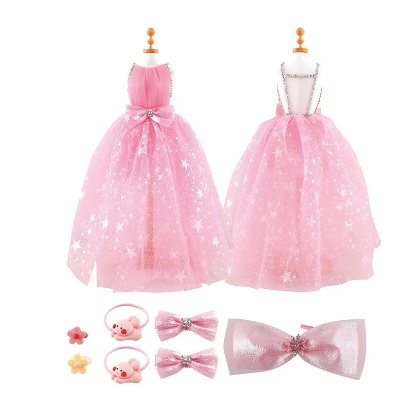 Обучающие игрушки Amazon «сделай сам», волшебный костюм, дизайнерский материал для платья ручной работы для девочек, сумка в подарок