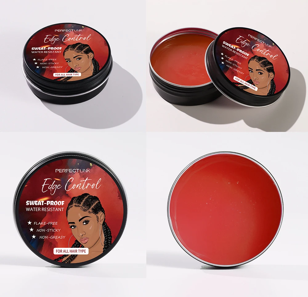 HOT SALES  Edge Control Customized Strong Hold Pomade Styling Gel Waterproof Sweatproof Extra Hold HAIR POMADE