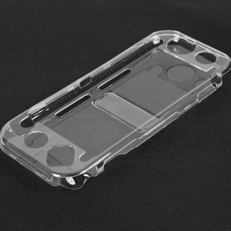 Switch Mini Hard Clear Back Cover PC Crystal Transparent Case Fit for Nintend Switch Lite with Stand Function