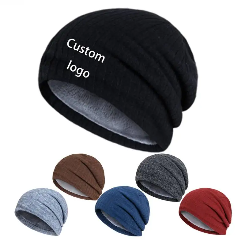 Scarf Women Beanie Hat Winter Boy Hats Woman Beanies Leather Patch Cashmere Wool With Cat Ears Knitted Boys Hat