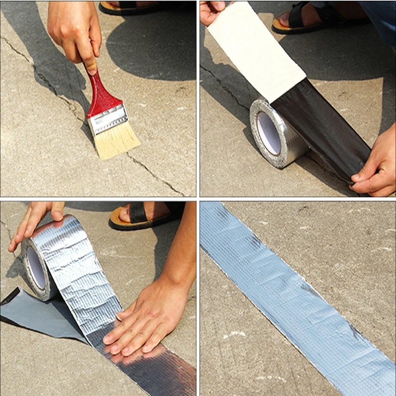 
Mileqi high quality aluminum foil self adhesive waterproof roofing sealing butyl rubber mastic sealant tape for roof leak repair 