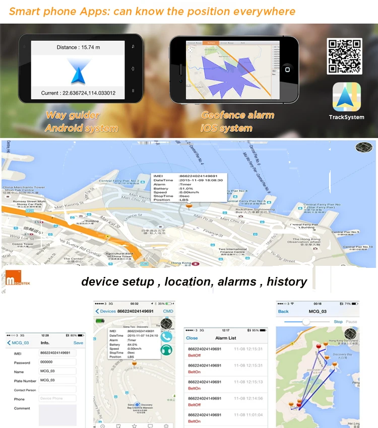 Online Advance GPS GPRS Dog Tracking System GPS Track Software APP for Car, Vehicle