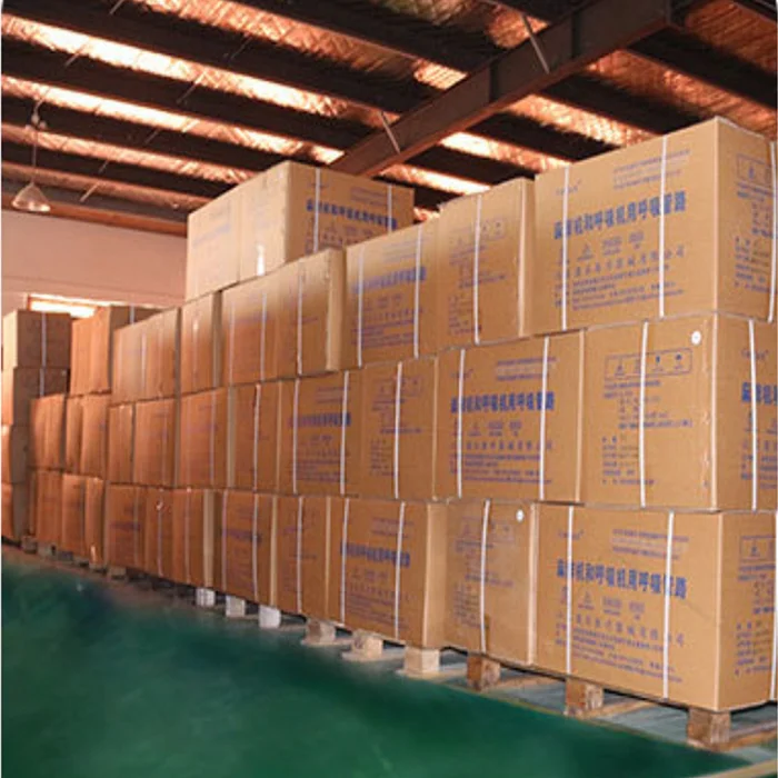 Calcium lime used to absorb carbon dioxide gas