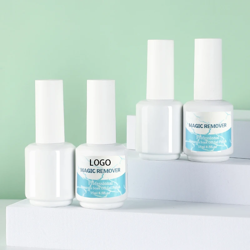 BOLANYA  Custom Logo Uv Gel Magic Remover  Fast Clean Professional Soak off Gel Nail Polish Remover Private Label