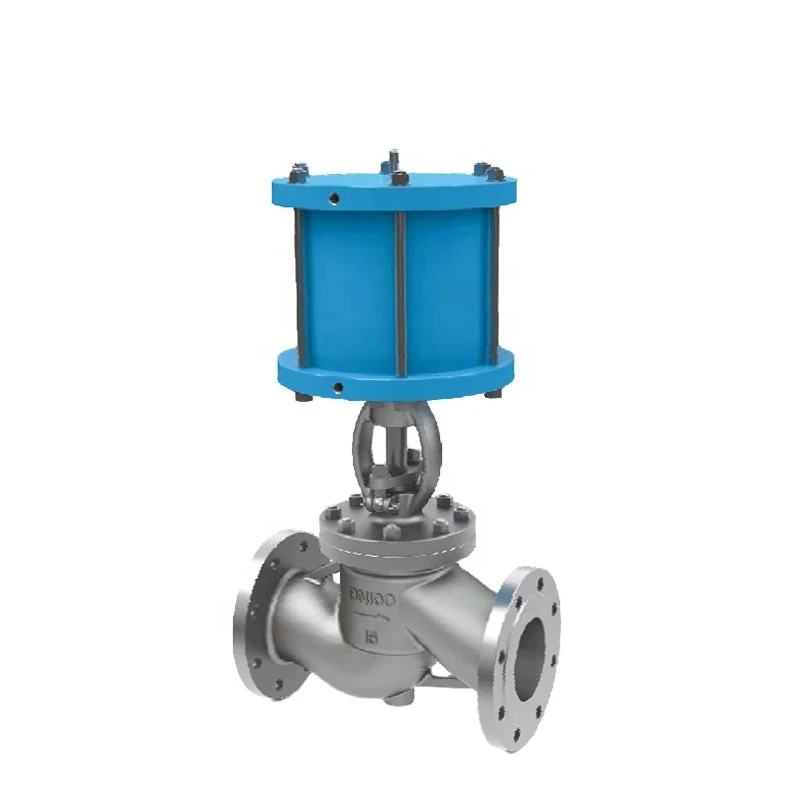 Superior stainless steel pneumatic actuator globe valve