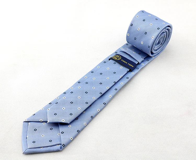 Simple Design Polyester Ties Custom Dots Pattern Men Business Neckties
