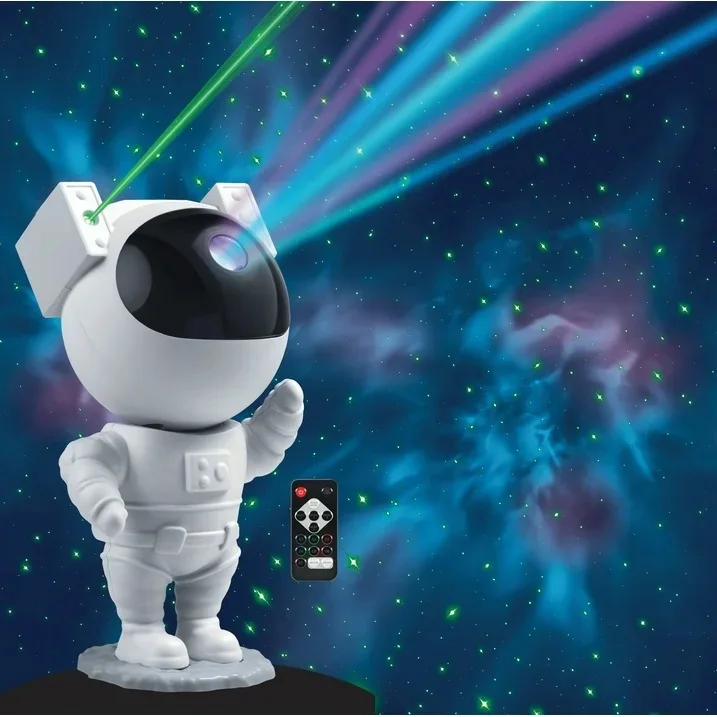 Astronaut Galaxy Projector Night Light Timer and Remote Indoor Star Starry Nebula LED Lamp Gift for Kids