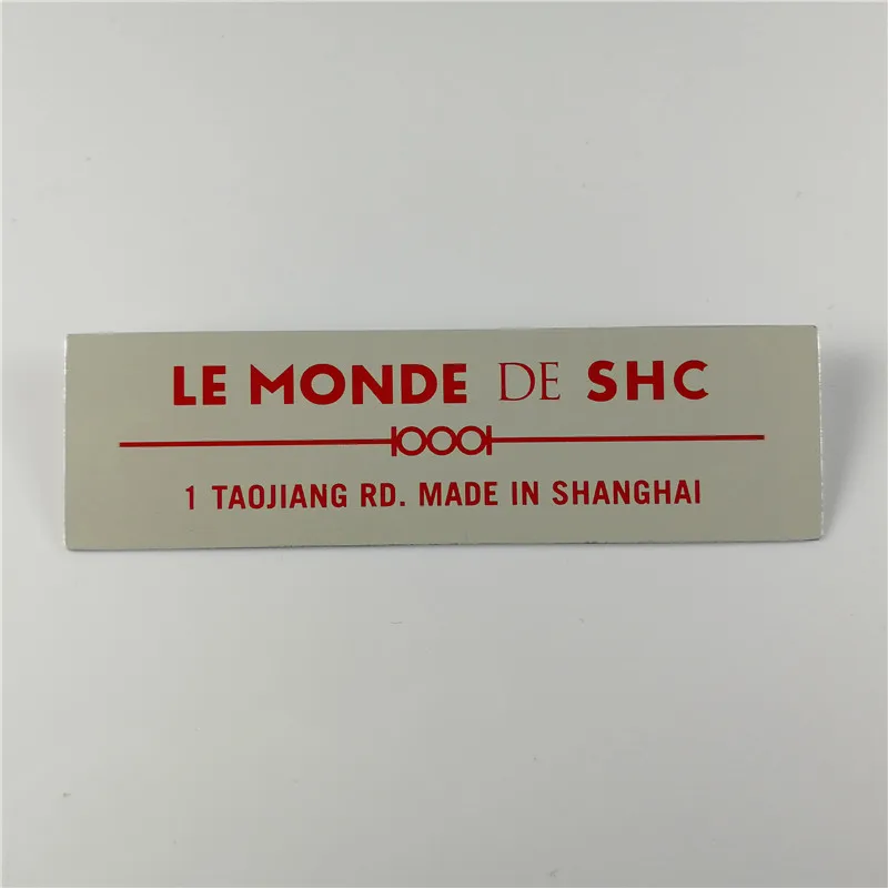 
Discount brushed aluminum faceplate brand nameplates silk screen printing aluminum plate metal nameplate 