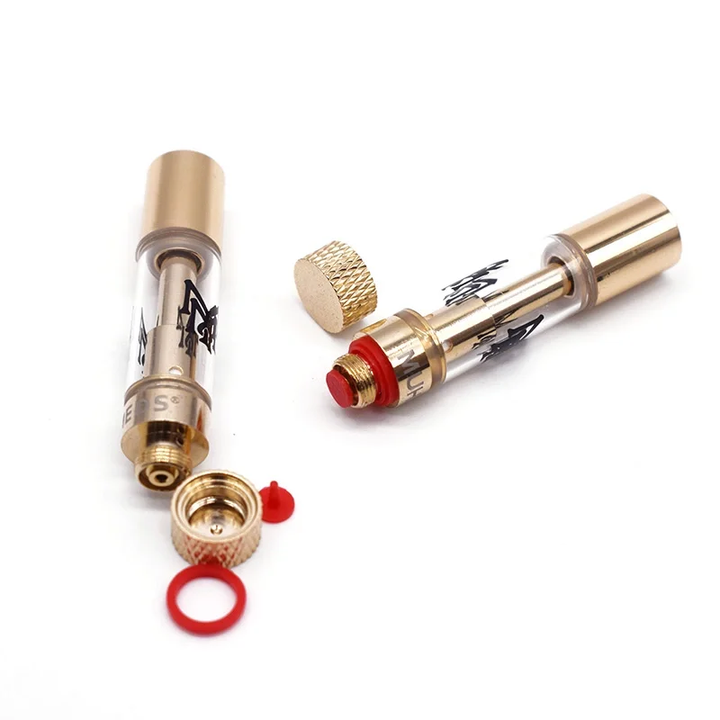 Золотой Цвет тележки cbd использовать пустой для приготовления блюд без масла 510 нить 2020 картридж на плоской подошве с круглым носком электронная сигарета распылитель керамический паровой м картриджи