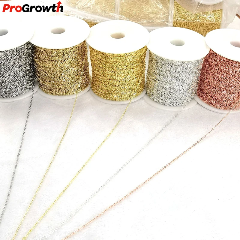 O-shape 14K Color Retention Brass Chain Handmade DIY Semi-finished Bracelet Jewelry Accessories Necklace Tail Chain