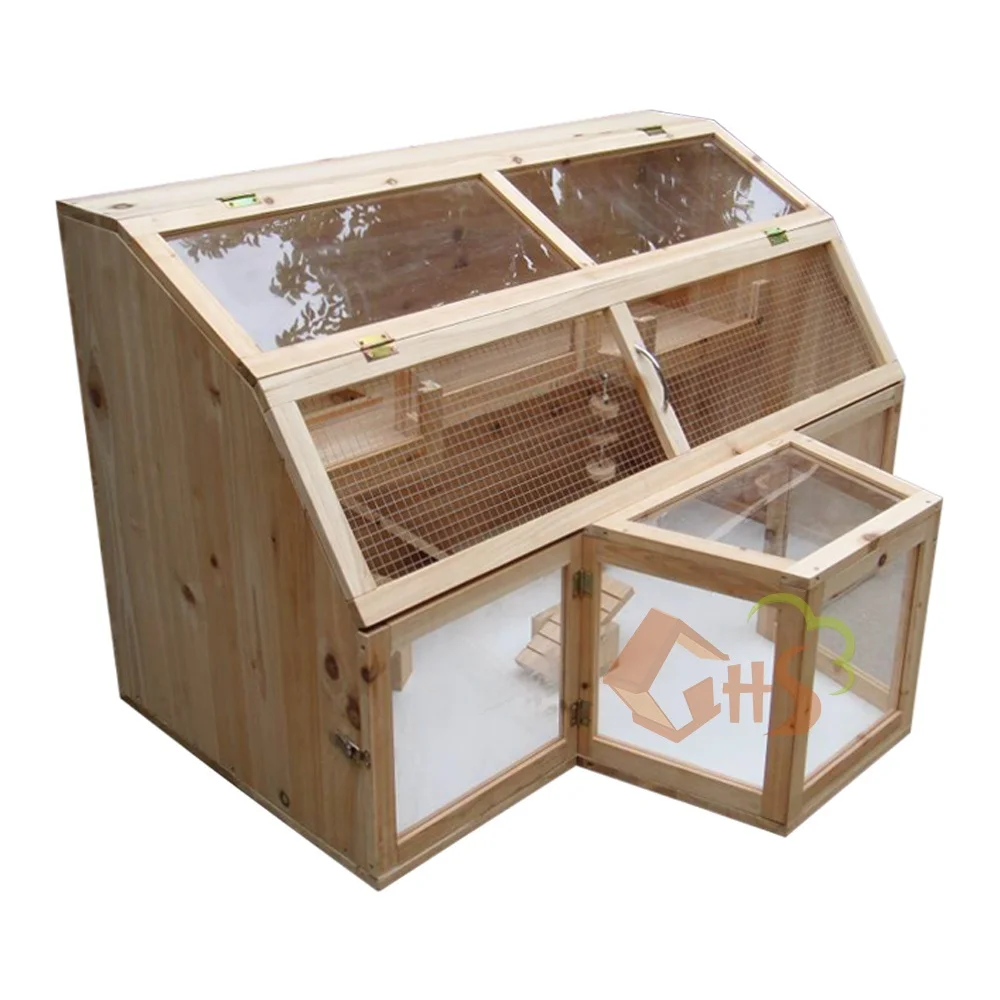 Rodent Cage Carton Box Chinese Fir Natural  Wood wood Hamster Cage