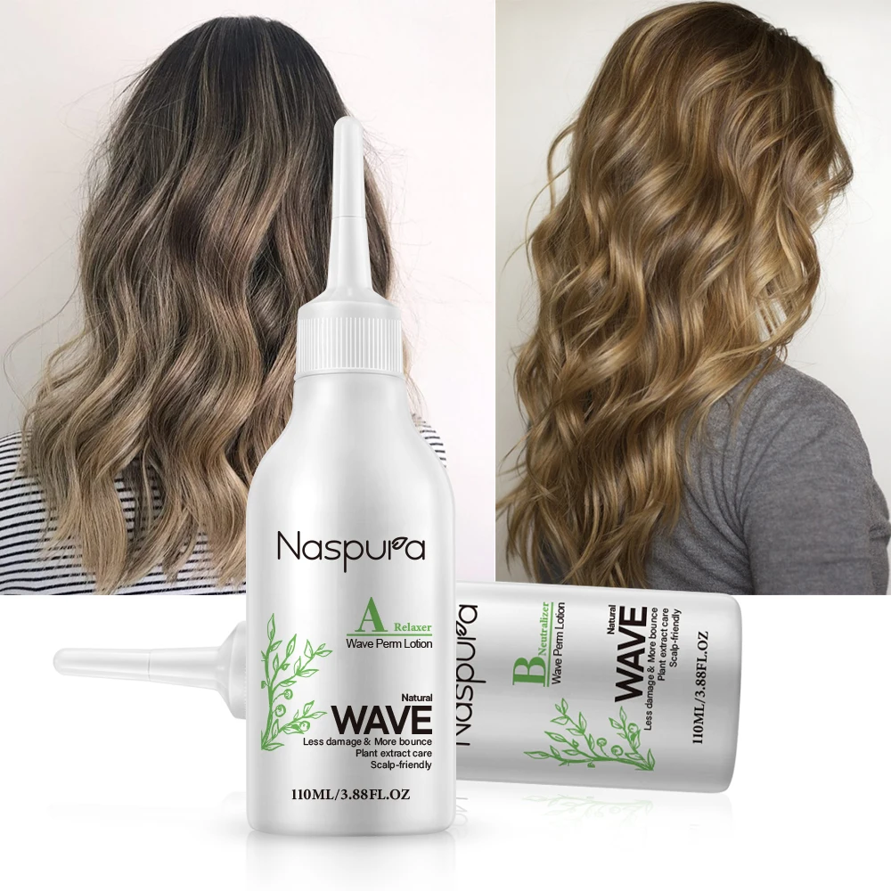 Naspura hair cosmetic products permanent relaxer neutralizer wave perm lotion
