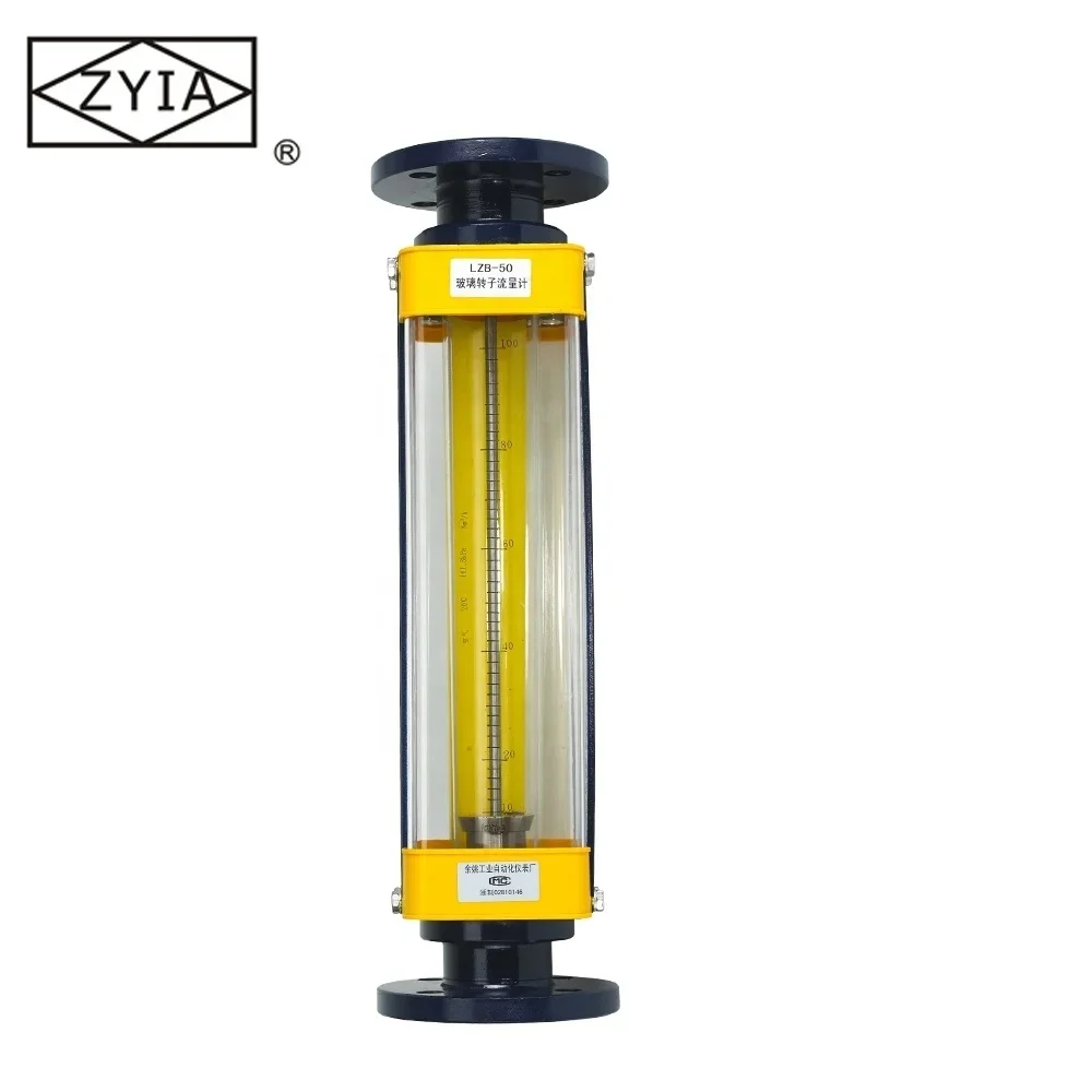 China supplier zyia logo sight rota glass flange sea water flow meter ,hot water flow meter
