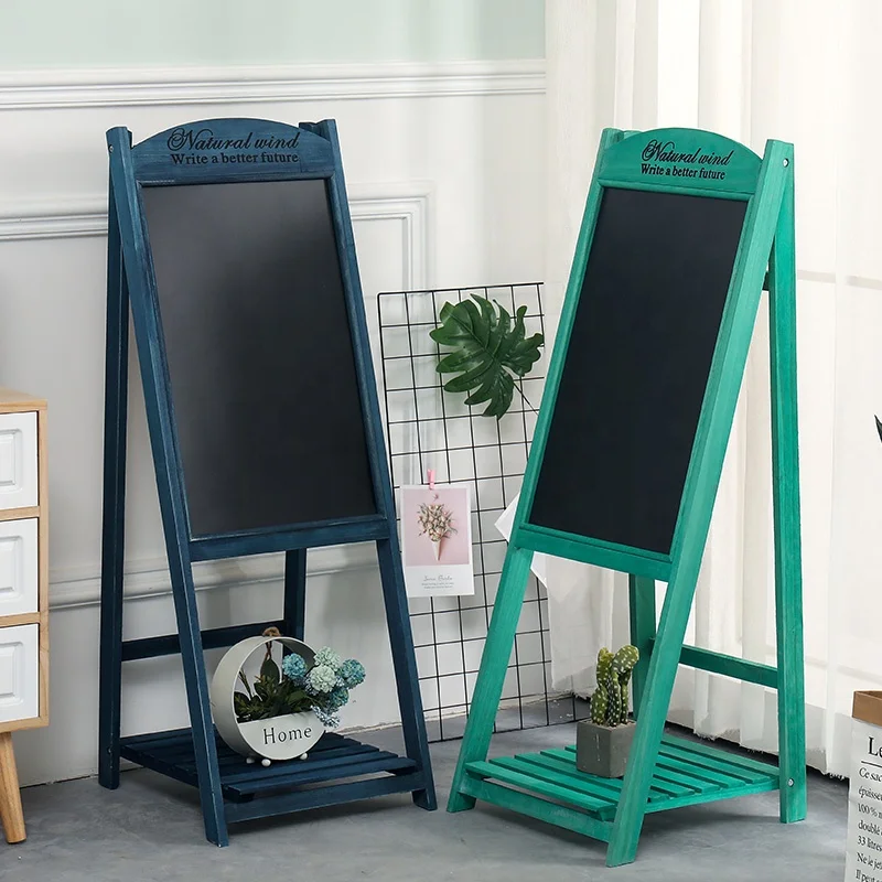 wholesale custom High quality Rustic vintage Amazon HOT Standing Chalkboard A Frame Sign blackboard