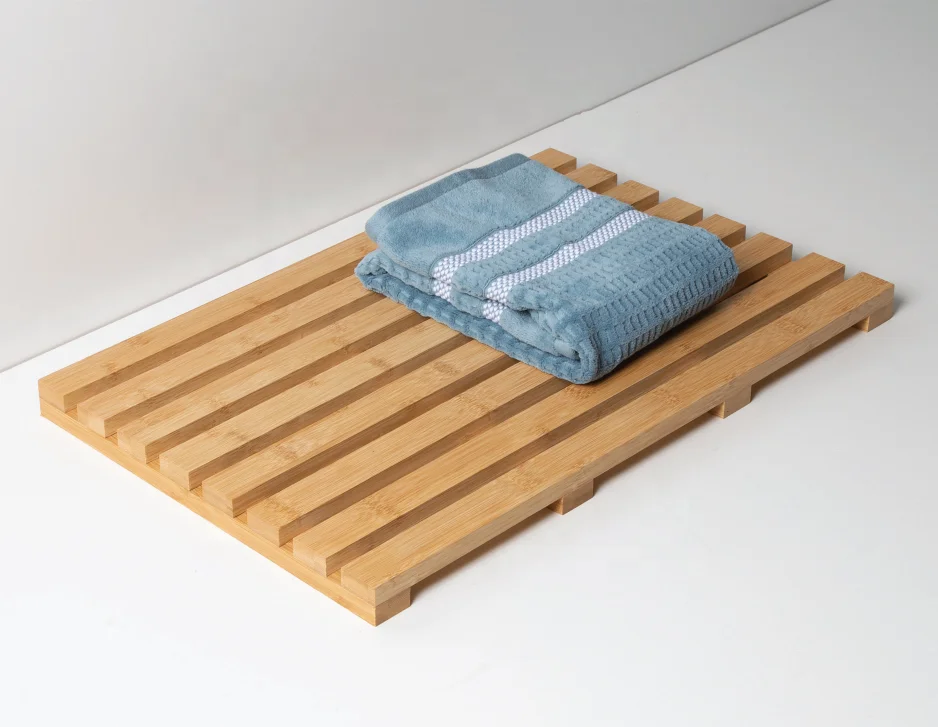 Bamboo Spa Relaxation Shower Mat Eco-friendly Bamboo Bath Mat