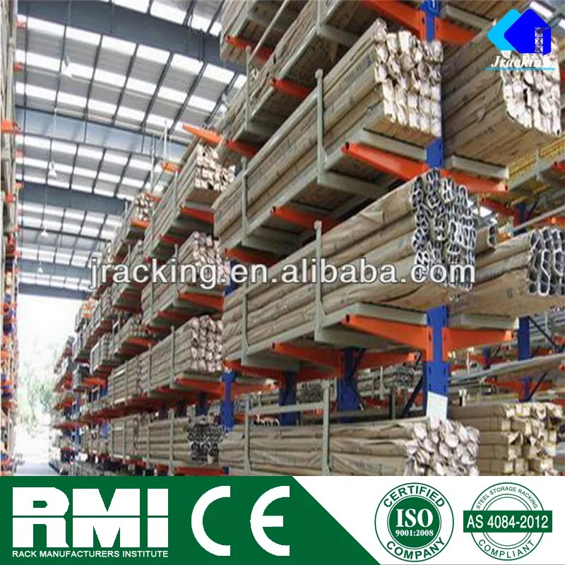 Large Capacity Logistics Equipment Cantilever Racking Galvanized Canteliver Racking