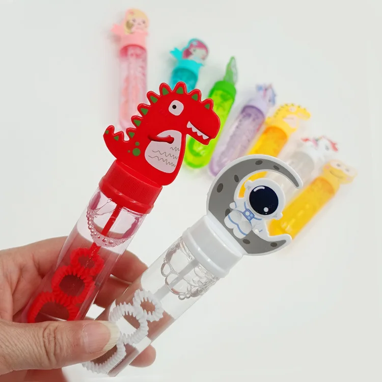 Outdoor Child 3 Hole Plastic Bubble Soap Wands Sticks Blowing Maker Bubble Stick for Kids