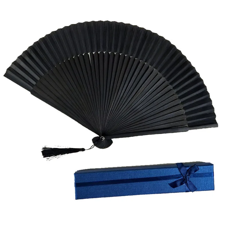 High quality Hand held fan Mini Hand Fan Chinese Bamboo rib customized logo silk fan with customer logo one side printing