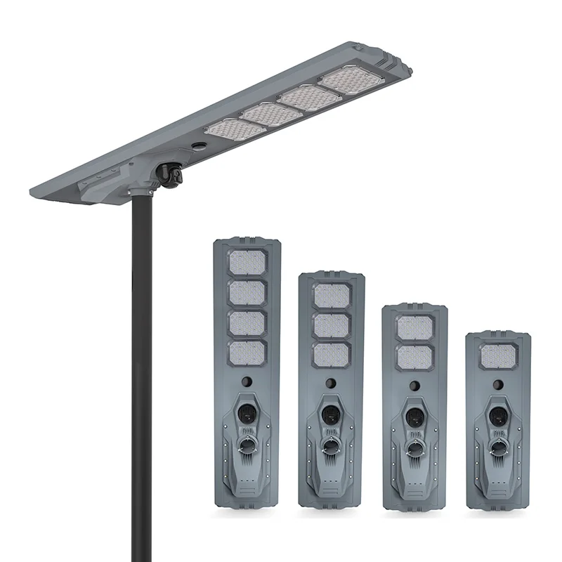 High quality smart outdoor all in one solar power street light hidden inbuilt 4g ptz camera