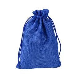 Wholesale 10x14cm Jute Bags Packaging Fresh Style Burlap Drawstring Cashew Nuts Pouch