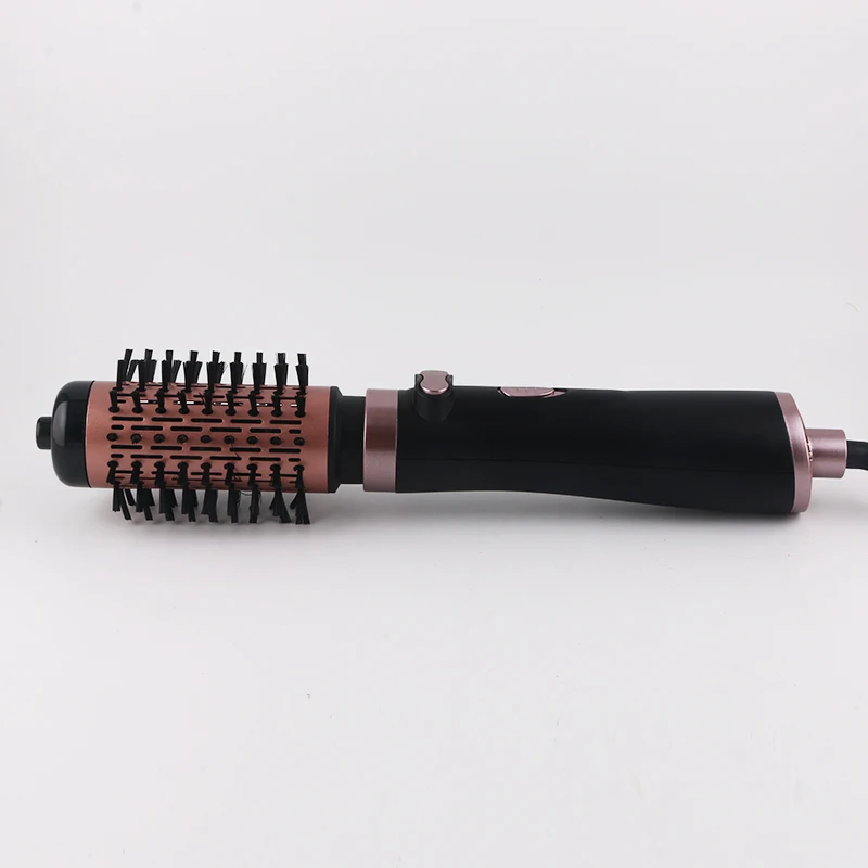Hot Air Blow Dryer Brush Professional 2 In 1 Straightener Comb Electric Blow Dryer Rotating Hair Brush Roller Styler