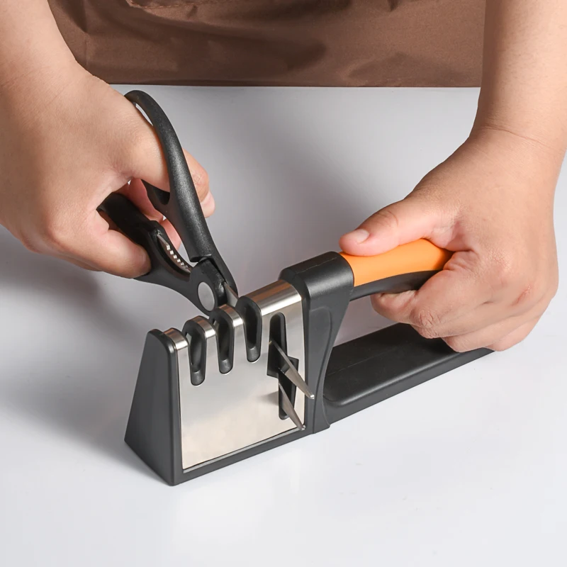Best New Sharpener Professional Kit Manual 4 slots Knife Sharpener Kitchen Sharpener