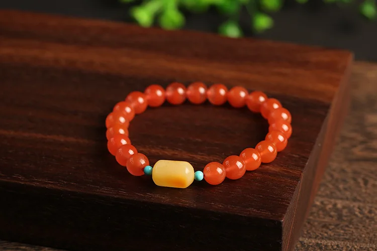 High Quality Natural Beeswax Gold Plated Jewelry Factory Wholesale Hot Selling Polished Bracelet Fashion Accessory Simple Design