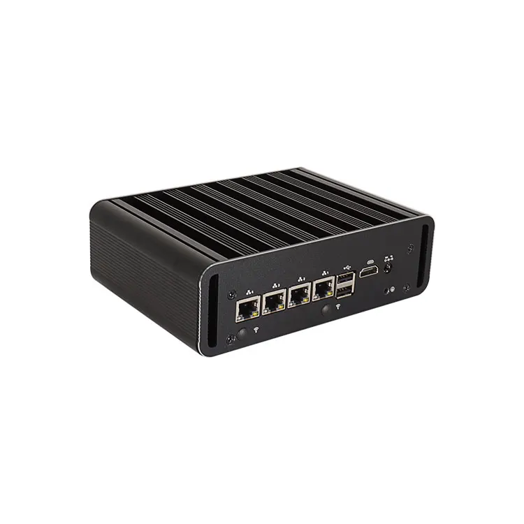 12gen  N100 DDR4  desktop firewall pc 2*PCIE 4xi226-V 2.5G small mini firewalls Fanless N100 Industrial Firewall Router