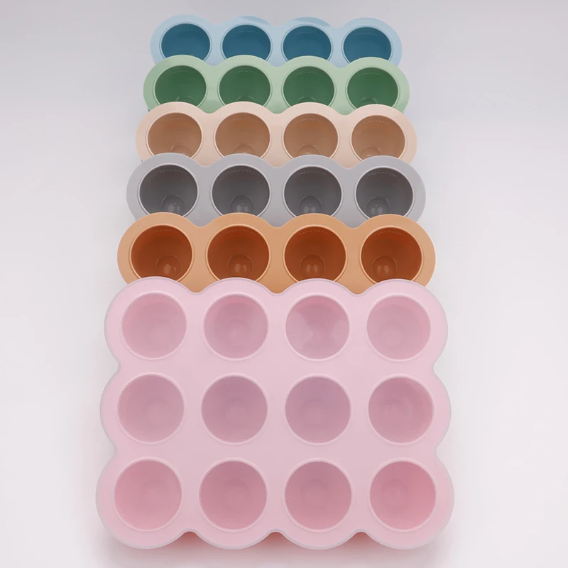 Multifunctional Silicone Ice and Freezer Storage Tray Reusable Baby Food Tray with Flexibility for Kitchen Freezer Oven Use