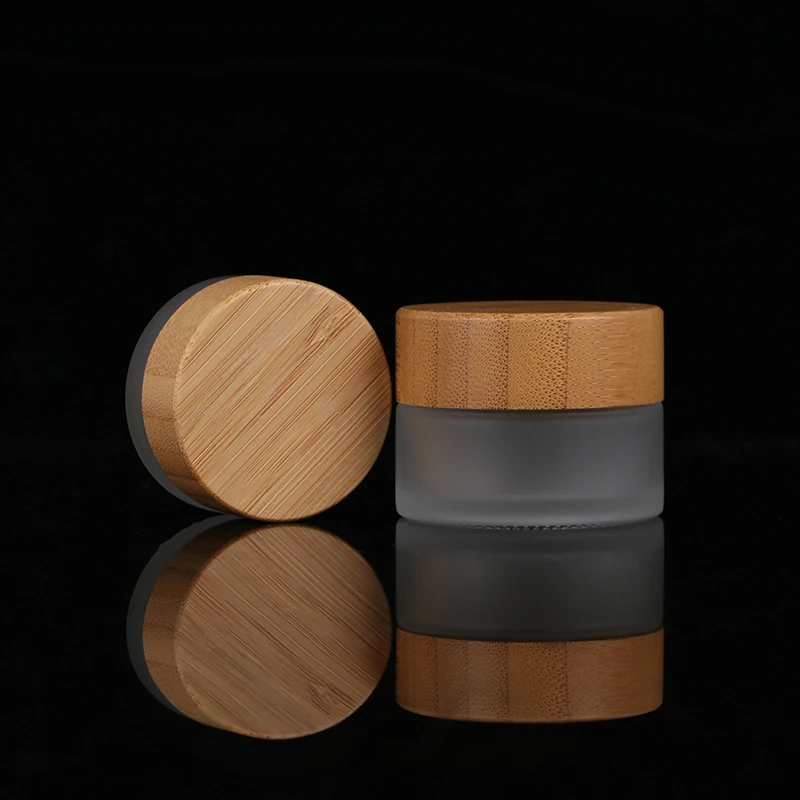 Экологичный дорожный бамбуковый насос, стеклянная бутылка для лосьона и банки, наборы для упаковки косметических масел «сделай сам»