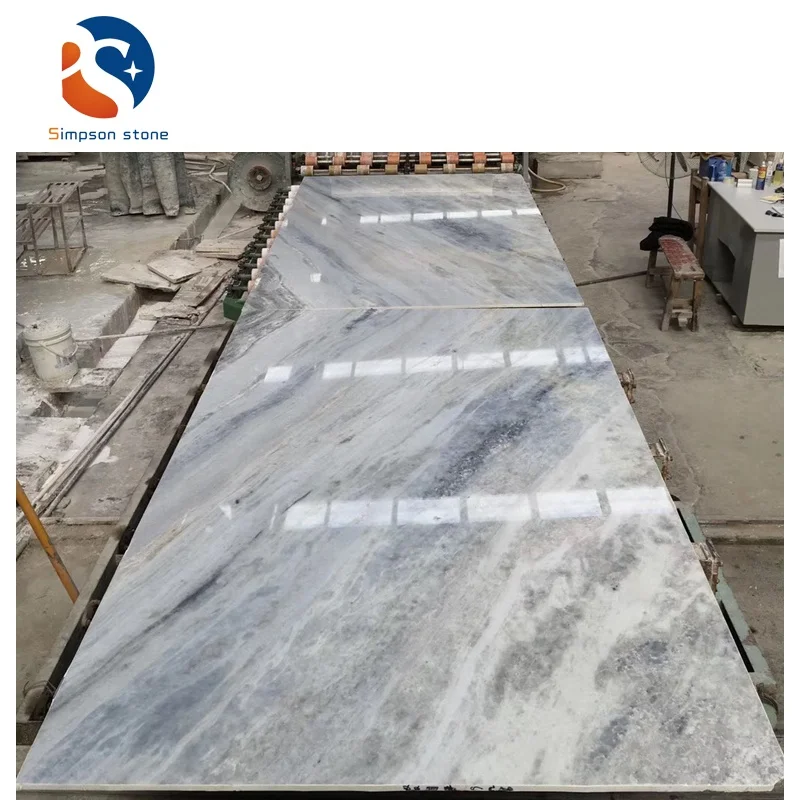 Blue wooden Marble Marble Slab Tile Cheap Price Onyx Table Top Blue Gold Jade Marble Luxury River Vein Natu