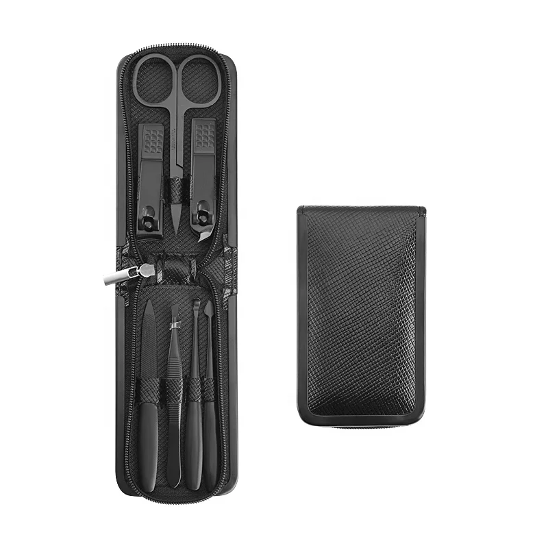 Luxury 7PCS Nail Clipper Set Stainless Steel Cuticle Nipper Tools Portable Nail Manicure and Pedicure Kit Set