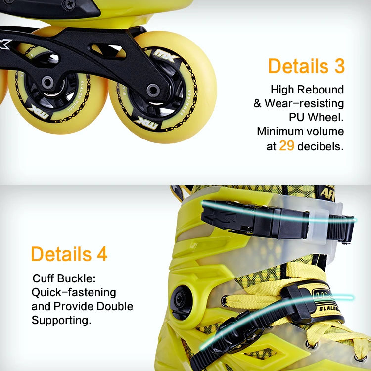 MX AFR-T high end slalom inline adult skate shoes for men and women