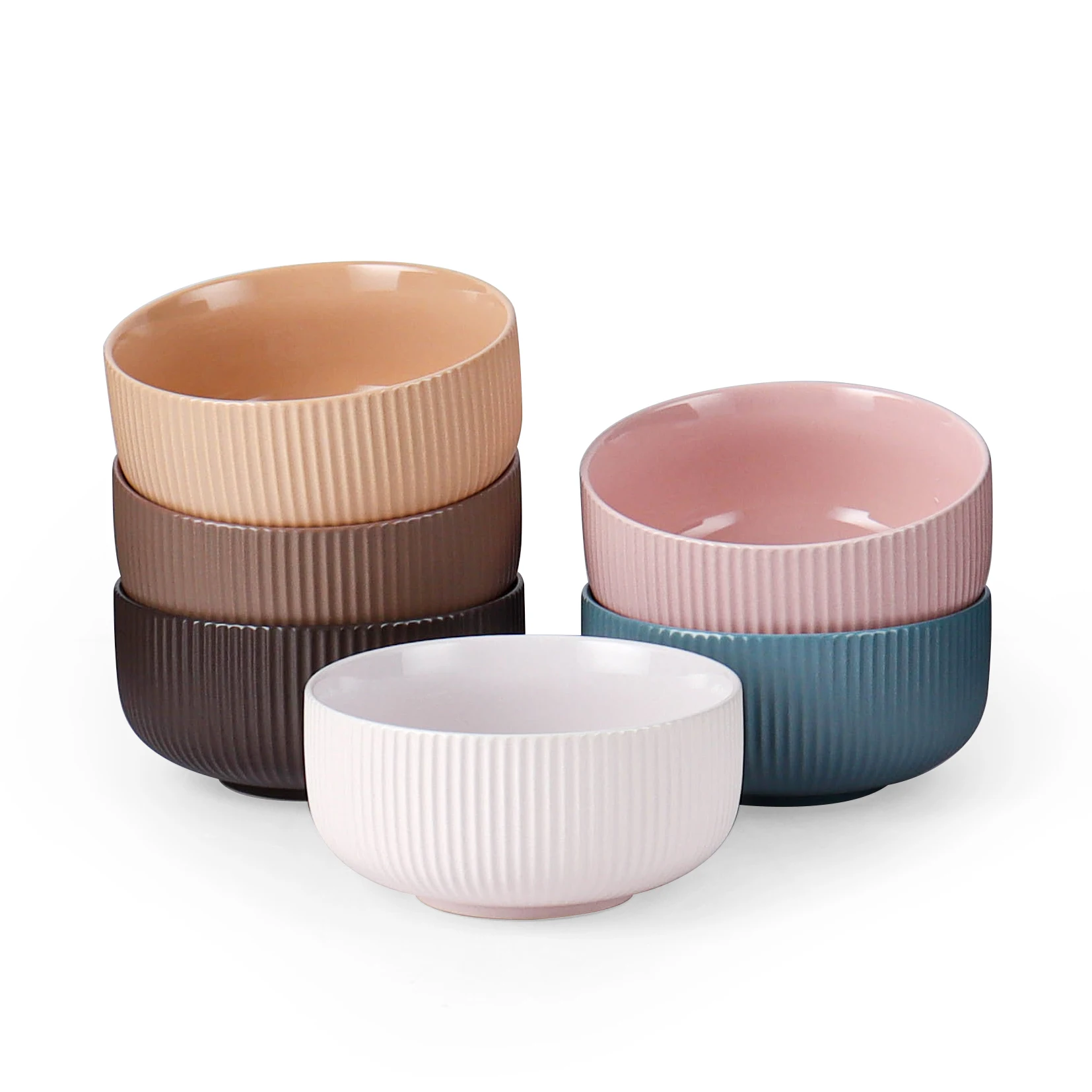 Eco-Friendly Hot selling ceramic soup salad serving bowl home usage  color ceramic bowl