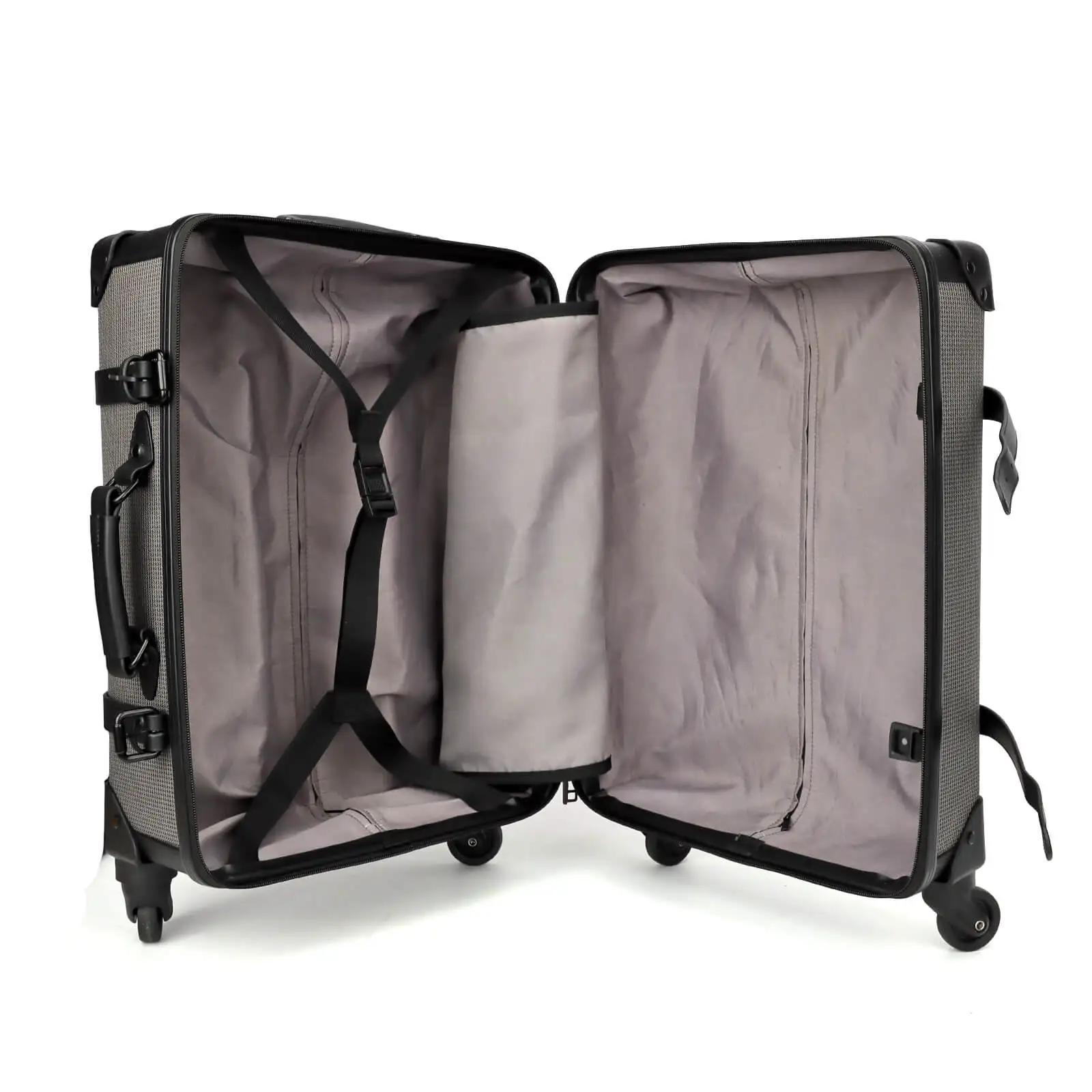 BSCI factory grs RPET fabric Luggage sets Travel 3 piece recycle trolley set spinner wheels trunk suitcase vintage style