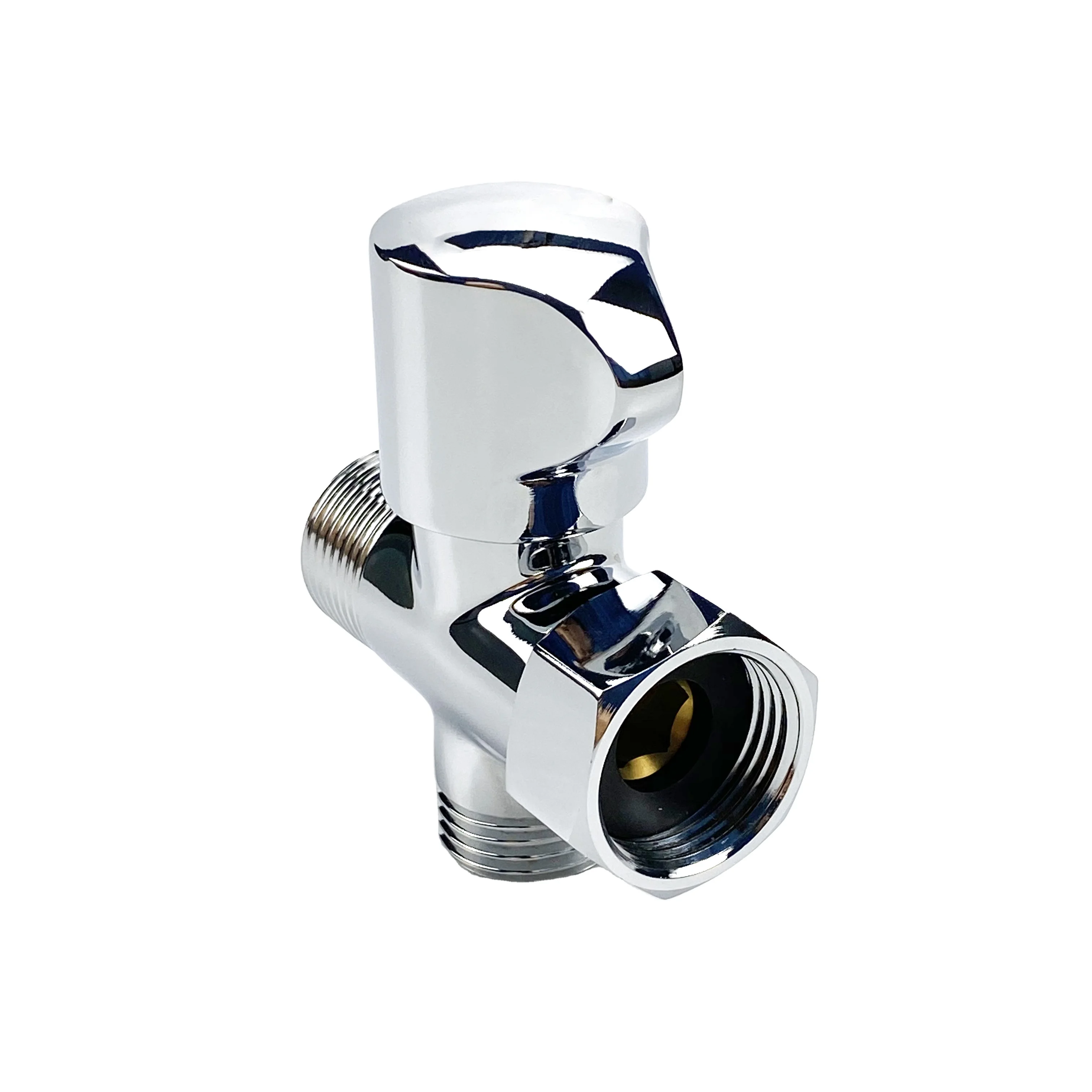 2020 New Arrivals Solid Brass Toilet Flow Switch for Water Pump Shower Valve with Divertert-adapter Bidet