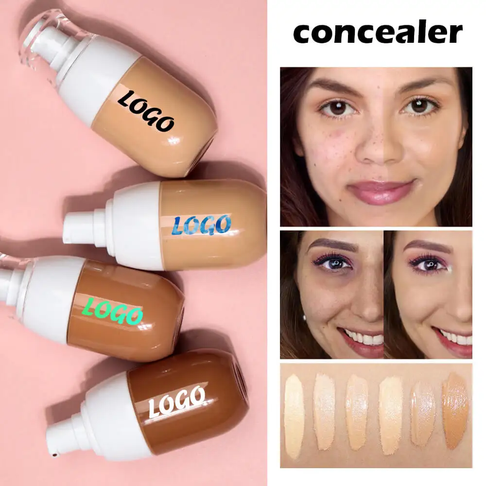 24 Hour Wear Make Up Foundation High Quality for all Skin Custom Full coverage foundation base foundation makeup