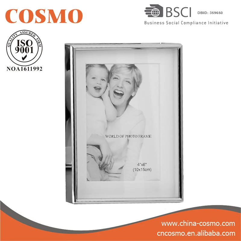 Rose Gold Picture Frame Silver Plated Shadow Box Photo Frame